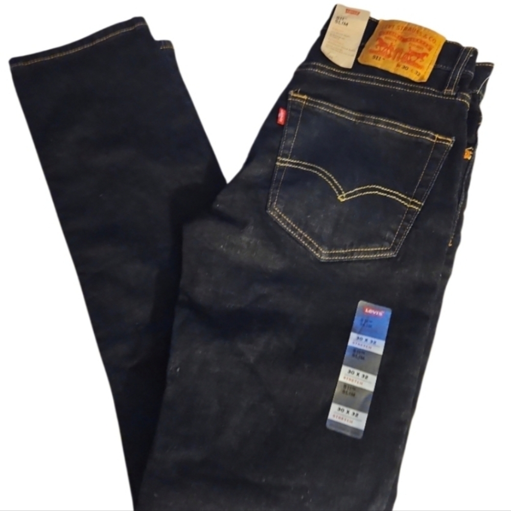 Levi’s 511 Slim Fit Men’s Jeans 30x32 Blue Wash Stretch New with Tags Stretch - Picture 5 of 16